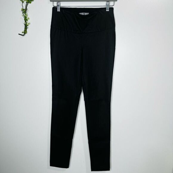 I Love Tyler Madison Black Stretch Coated Pants - Picture 1 of 10